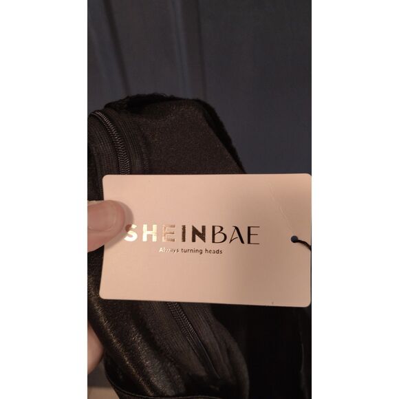 NWT SheinBae Women's Medium Black Maxi Skirt - Picture 4 of 6